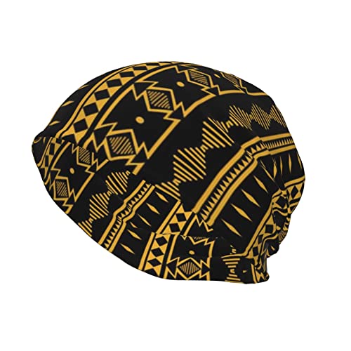 Image of African Slouchy Beanie Cap Winter Hats Casual Knit Beanie Skull Cap for Men and Women