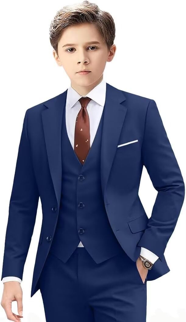 Boys Suits Toddler Tuxedo Suit Set for Boys Kids Ring Bearer Outfit Dress Clothes