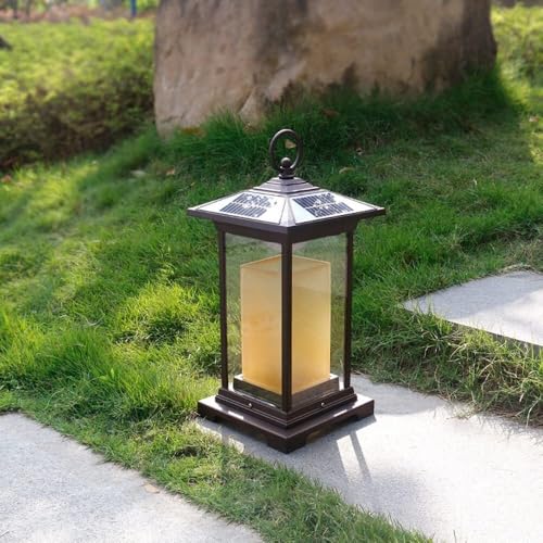 Luz solar para césped e iluminación impermeable LED regulable para jardín con mando 6