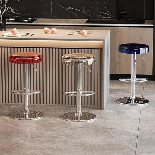 Tabourets de bar en acrylique tabouret pivotant reglable hauteur cuisine