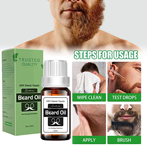 Óleo para Barba - Semente de uva e óleo de argan para barba seca,Suprimentos para cuidados com a bar