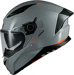Capacete Axxis Panther Sv Óculos Solar Cinza Nardo Brilho