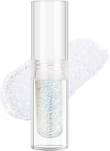 Miniatura 3 de YMH BEAUTE Sombra de ojos líquida con purpurina, pigmentada, de larga duración, secado rápido, fácil de aplicar, pegamento suelto con purpurina para