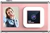 50MP Digital Camera with Zoom and Auto Focus 2.88 Inch Screen Compact Lightweight ABS Body for Kids Teens Students Photography WhitePink