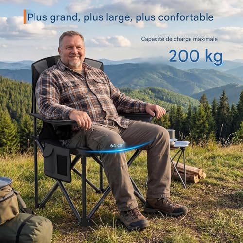 Chaise de camping pliante transport facile extérieur balcon - 7
