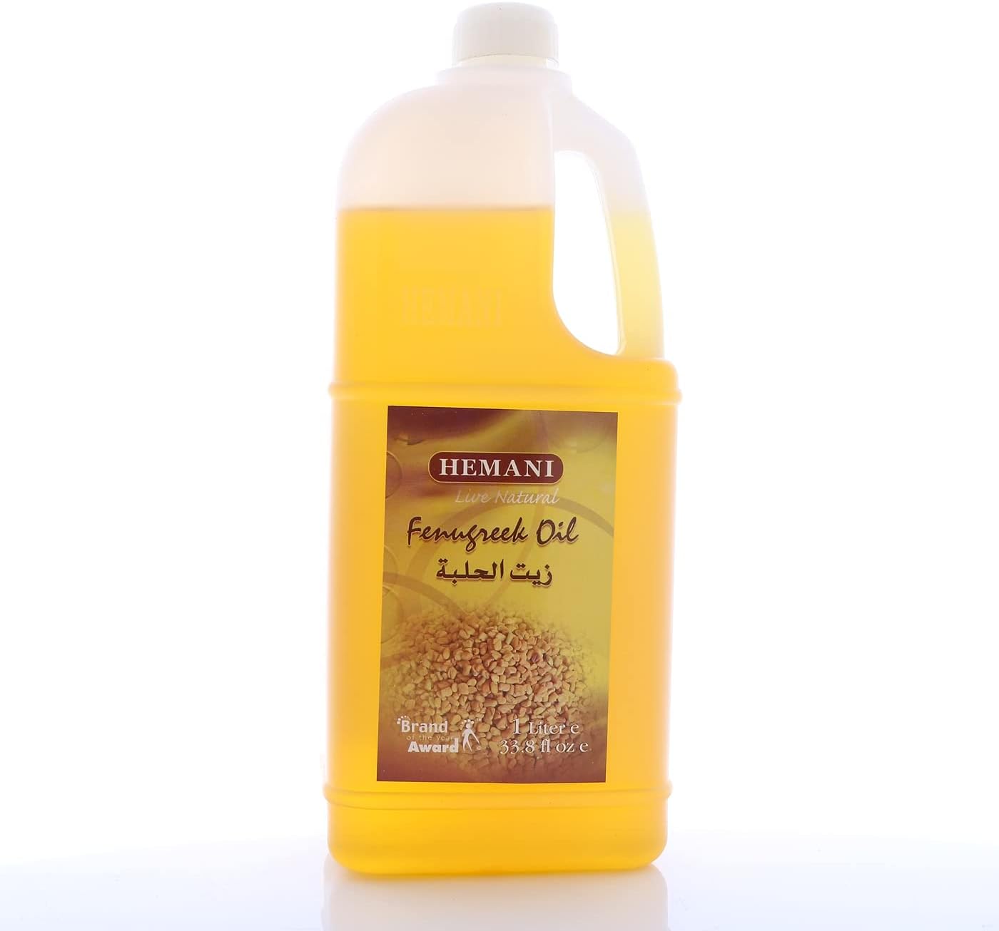 HEMANI Fenugreek Oil 1L (33.8 fl oz) (Trigonella foenum