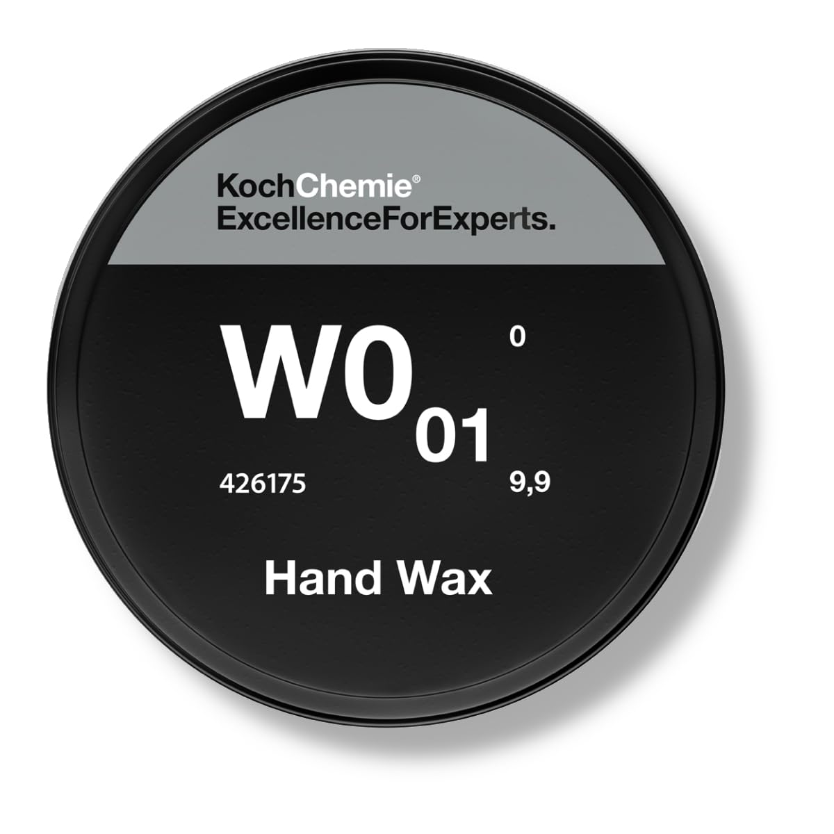 Koch Chemie Hand Wax W0.01 High End Autowachs Versiegelung Set | Lackschutz Autowachs | wasserabweisende Lackvesiegelung mit 2 Mikrofaser Poliertücher & 2 Mikrofaser Applikatoren