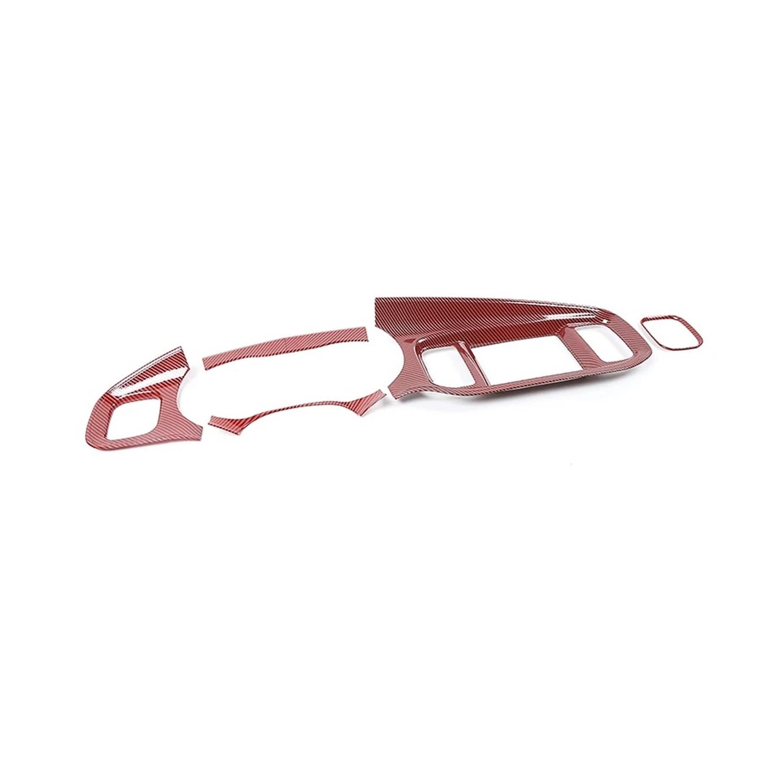 Pegatinas decorativas for el panel de instrumentos del tablero de instrumentos del control central del automóvil ABS compatibles con Dodge 2015 en adelante, accesorios for el interior del auto