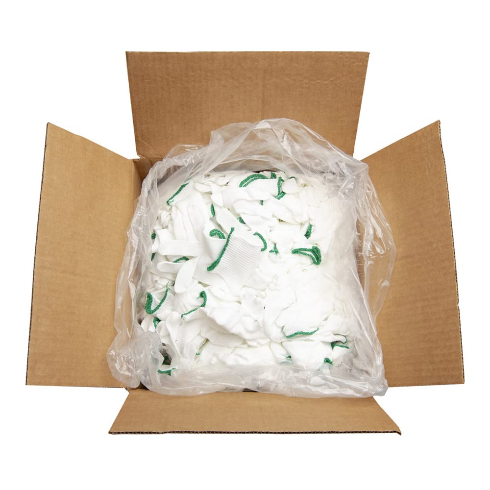 Berkshire BGL7.200SB Nylon BCR Full-Finger Bulk Glove Liner, Single Knit, Small, Green (Pack of 200)