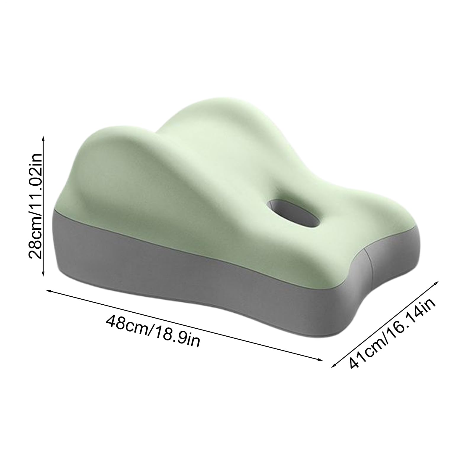 Cuscino Supporto Ispessito E Portatile | Cuscino Ergonomico In Schiuma A Basso Profilo Per Letto, Divano, Sedia E Per Chi Rimane Seduto A Lungo: Lavoratori, Donne,