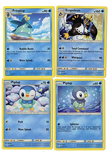 Empoleon 34/156 Ultra Prism - Pokemon Evolution 3 Card Lot - Prinplup Piplup Empoleon 34/156 Ultra Prism - Pokemon Evolution 3 Card Lot - Prinplup Piplup