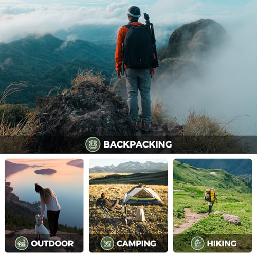 Image of ATEPA Down Sleeping Bag for Adults, Recycled Ultralight 35F 40F 45F 50F 650FP / 700FP 3 Season Compact Sleeping Bags with Compression Sack for Backpacking Camping Hiking, Can Be Attached to Pad