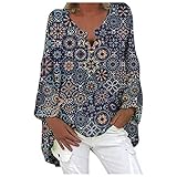 Cómo se llama la tela brillosa para blusas: Conoce los nombres y usos VEMOW Blusas y Camisas de Manga Larga para Mujer Cuello en V, 2021 Moda Casual Camiseta de Lino de Gran Tamaño Sudadera Verano Camisa con Estampado de Girasol Túnica Tops Largos Sueltos(J Azul,3XL)