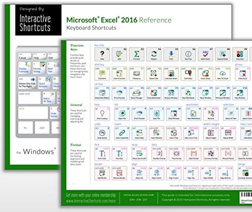 Microsoft Excel 2016 Reference Guide - Unknown Binding