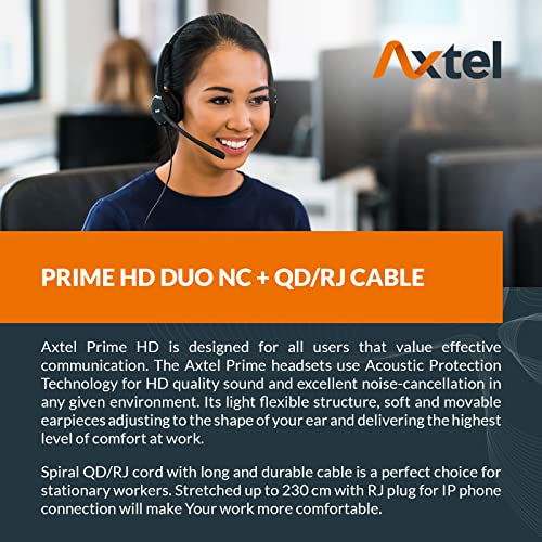 Casque filaire Prime Duo AXC-04 double écouteur antibruit Cisco 8800