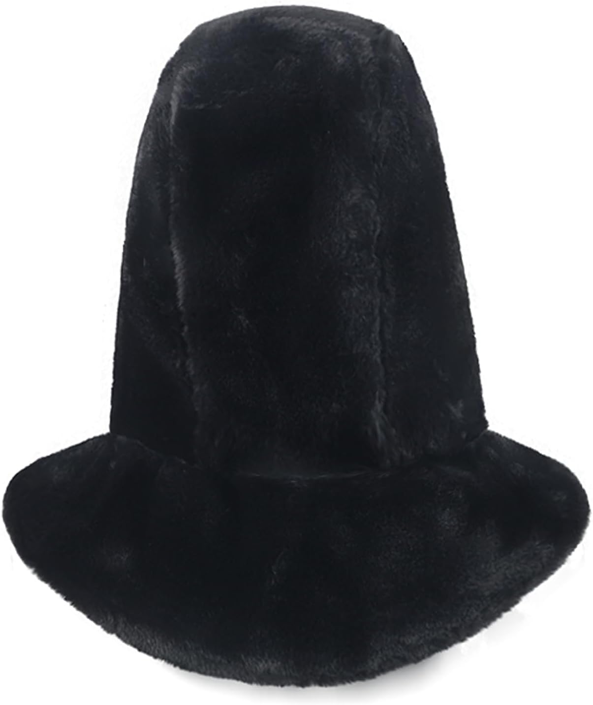 Ski Hooded Scarf One-Piece Warm Plush Winter Hat Windproof Balaclava Hood for Women Neck Warmer Beanie Pullover Cap - Image 3