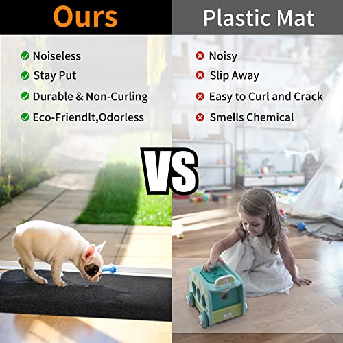 Beswin Office Chair Mat For Hardwood & Tile Floor, 55"X35" Computer Rolling Chair Mat, Under Desk Low-Pile Rug, Large Anti-Slip Floor Protector For Home Office（Black） #TOP3