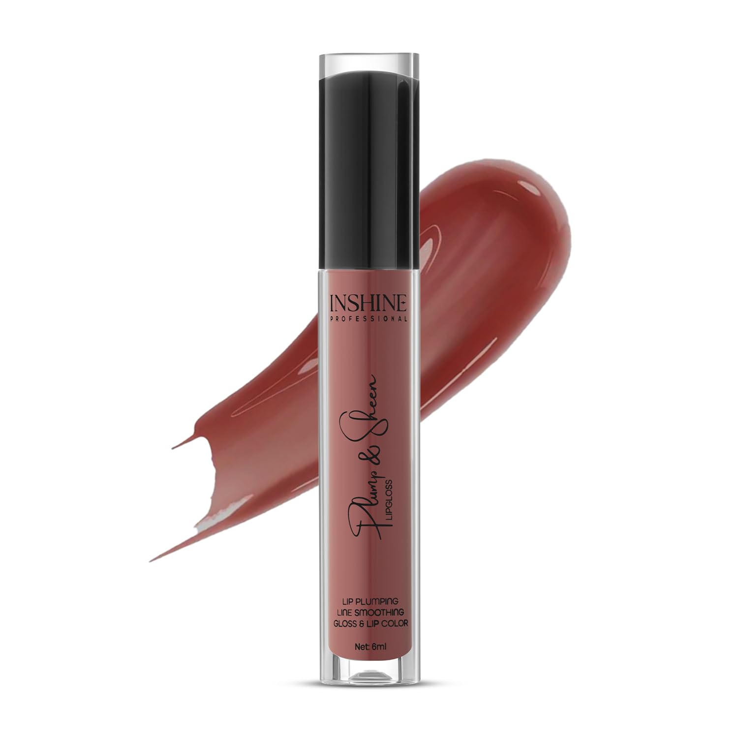 INSHINE Plum & Sheen Lip Plumping Gloss Liquid Lipstick | Hydrating, High-Shine Lip Color | Up to 12-Hour Long-Lasting Wear for Fuller, Glossy Lips - SUBTLE GLOW-image-13