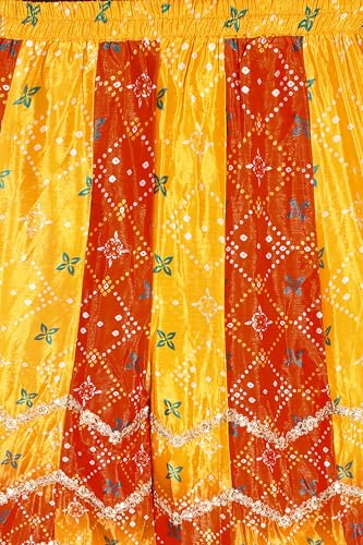 Miss Ethnik Store Miss Ethnik Women's Yellow Chinon Kurta Palazzo Set - Image 7