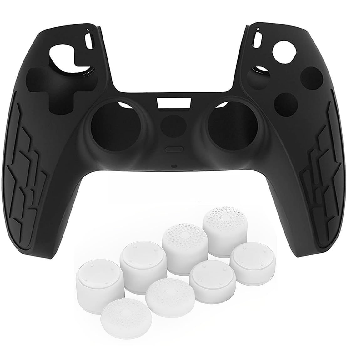 OIVO INDIA Black Cover for PS5 Game Controller Remote Sleeves with White ThumbGrip Set (B0CGCM3FXK) Amazon Price History, Amazon Price Tracker