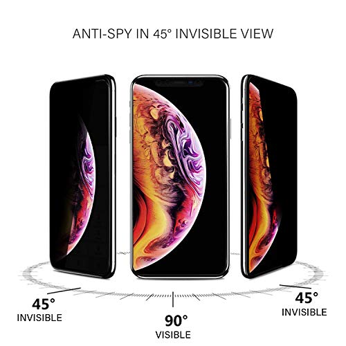 Zuslab Privacy Screen Protector Compatible With Apple Iphone 11 Pro, Anti Spy Tempered Glass Screen Protector Full Coverage #TOP2