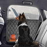 nuoozy Dog Car Door Protector Universal Extra Big & Thick Pet Vehicle Door Guard Cover with 2 Storage Pockets for Sedans, Trucks, SUVs, Anti-Scratch Nonslip Machine Washable Black (2 Pack)