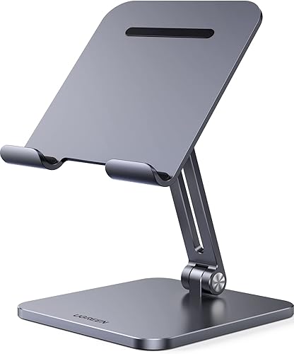 Miniatura 9 de UGREEN Soporte de tableta para escritorio ajustable de aluminio portátil, soporte plegable, accesorios de escritorio para oficina en casa compatible