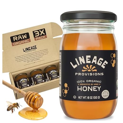 Organic Raw Unfiltered Honey - 3 Pack
