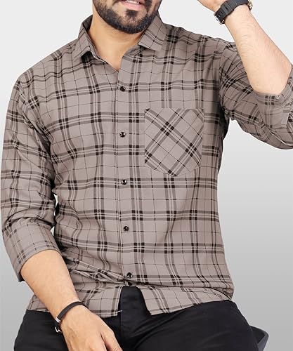 Image of Men Checkered Casual Multicolor Shirt (PK19SH1095H-LPT)