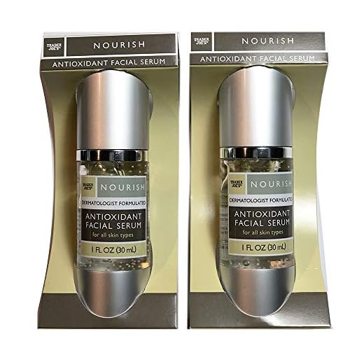 Trader Joe's Nourish Antioxidant Facial Serum, 1 Fl Oz (Pack of 2)