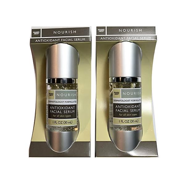 Trader Joe's Nourish Antioxidant Facial Serum, 1 Fl Oz (Pack of 2)