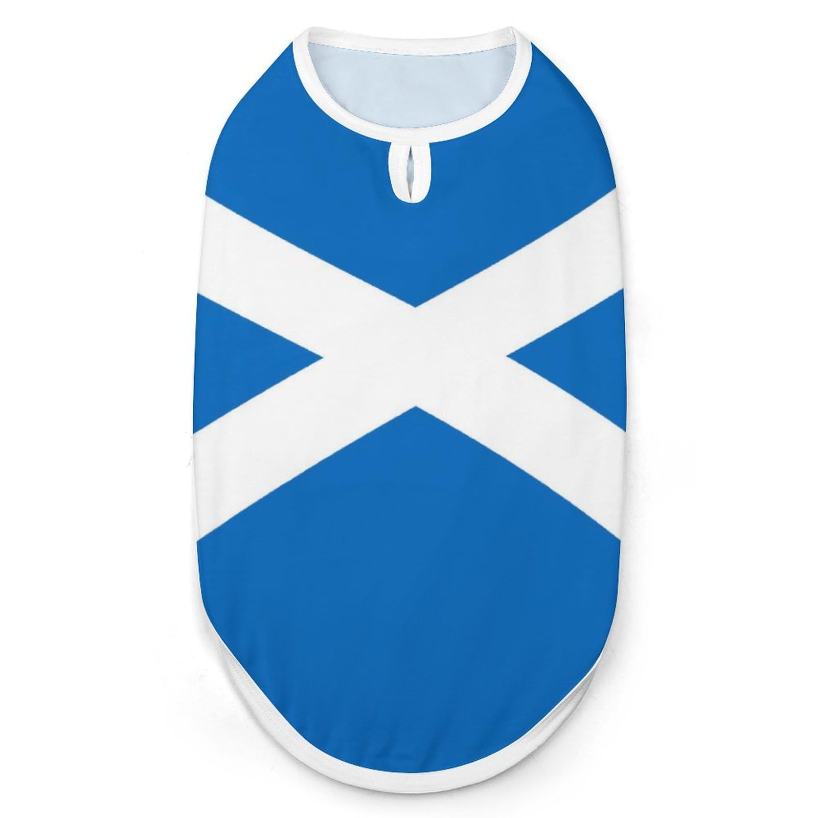 Scotland Flag Dog Shirts Summer Pet Clothes Comfort T-Shirts Vest Sleeveless Tank Top for Cats Dogs M