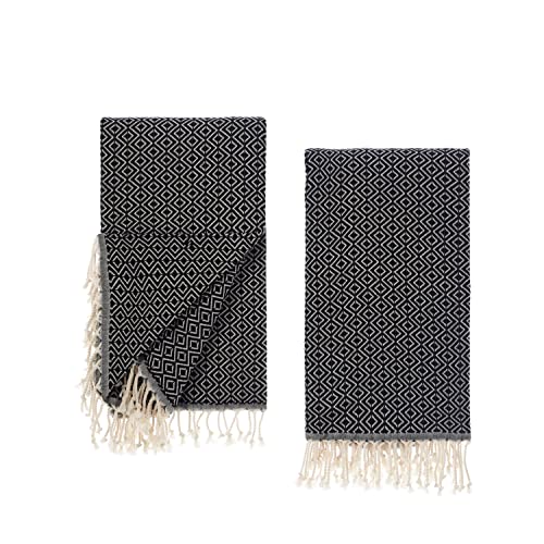 Tuiste Saunatuch Schwarz 2er Pack, Saunakilt Damen und Herren,...