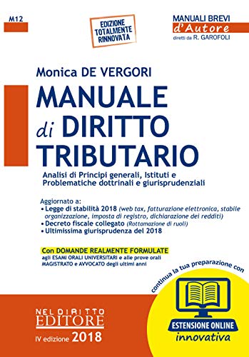 Manuale di diritto tributario. con aggiornamento