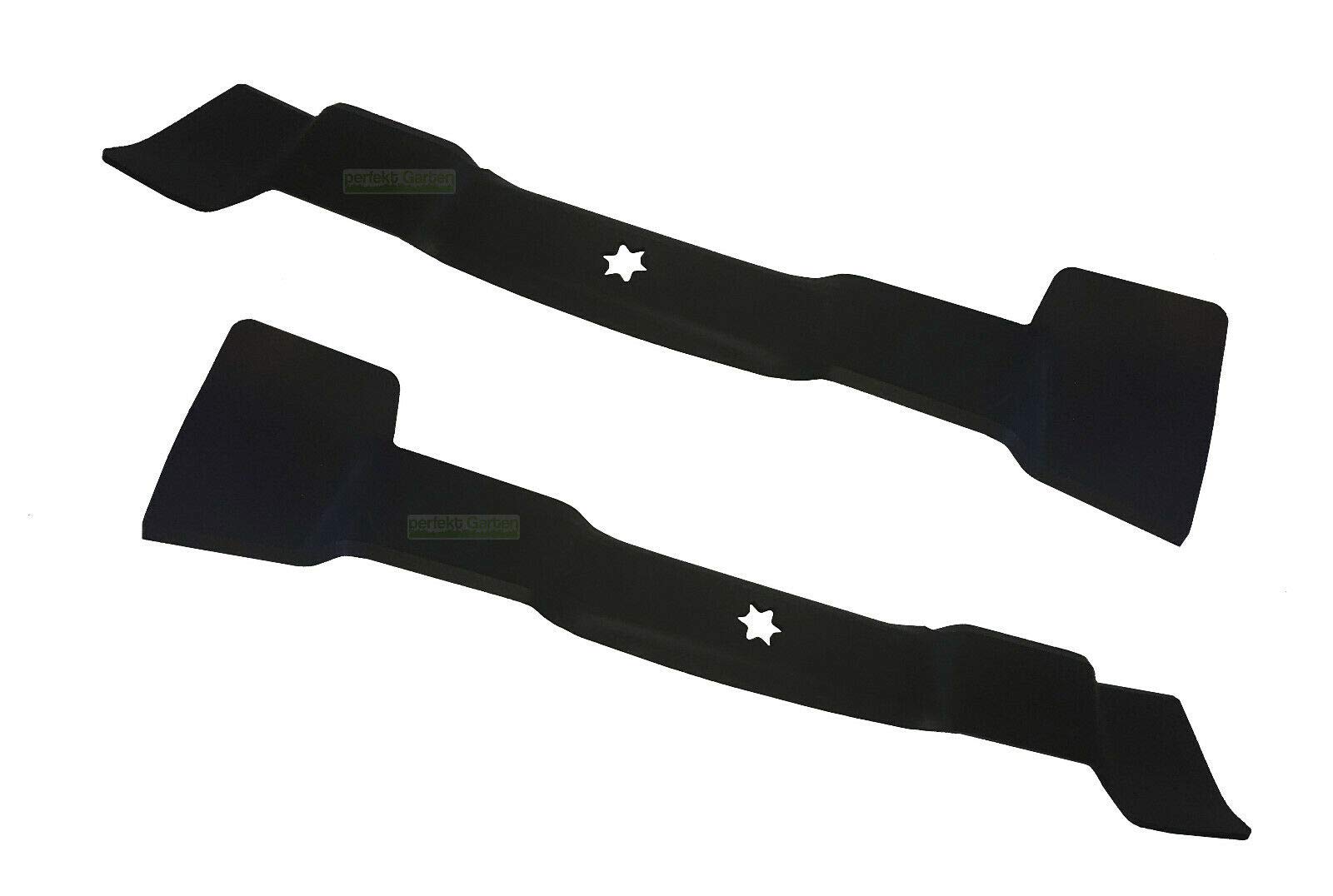 Cuchillas para cortacésped MTD 23/42 K/Troy Bilt TB 106 K/Greenbase V 222 I (2 unidades)