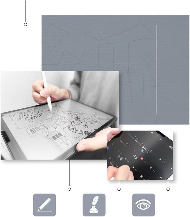 CONSTRAIN iPad Mini 2021 (6.Generation) Davin Paper Like Screen Protector Compatible with Paper Feeling Mat, Colors