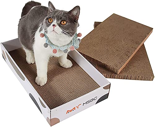 Kratzbrett für Katzen, 3 Schichten, wendbar, langlebig, aus Karton, recycelbar, kratzfest, recycelbar Cover