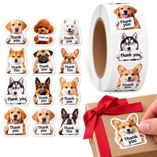 Pegatinas de Perros Thanks You para Niños, Dog stickers, 1 Unidad