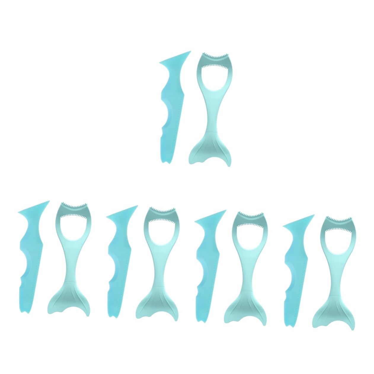 FRCOLOR 10pièces Pochoirs à Eyeliner Silicone Outils De Maquillage Pour Yeux Avec Garde De Mascara Et Applicateur à Paupières Pour Débutantes Et Professionnelles