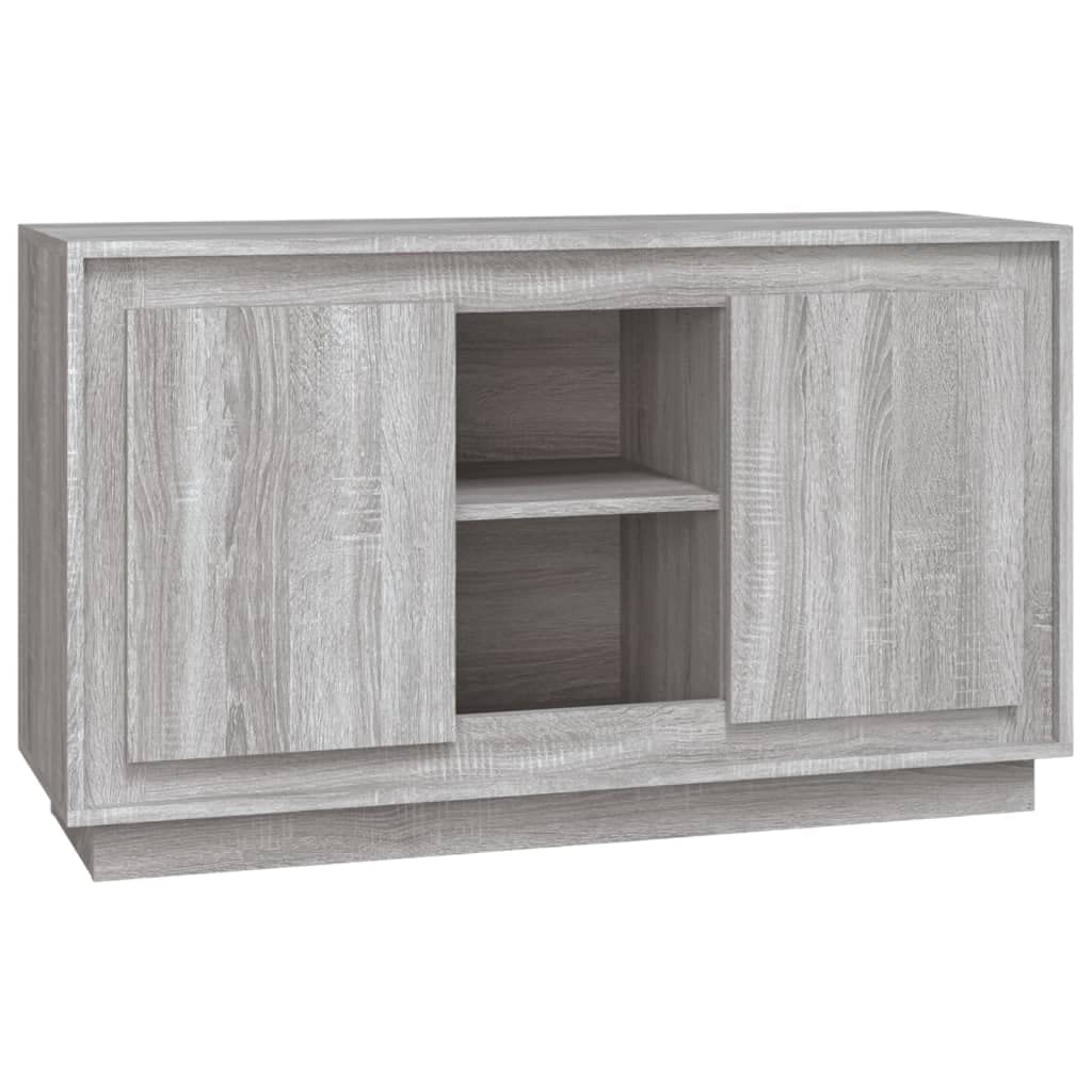 vidaXL Szafka, szary dąb sonoma, 102x35x60 cm, materiał drewnopochodny, szafka, szafeczka, szafka do salonu, szafka boczna, kredens
