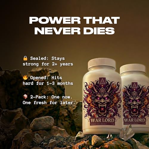 Image of Chamberofgods Warlord Ammonia Salt for Powerlifting | War-Grade Crystal Smelling Salt for Gym Athletes | Lasts 4+ Months