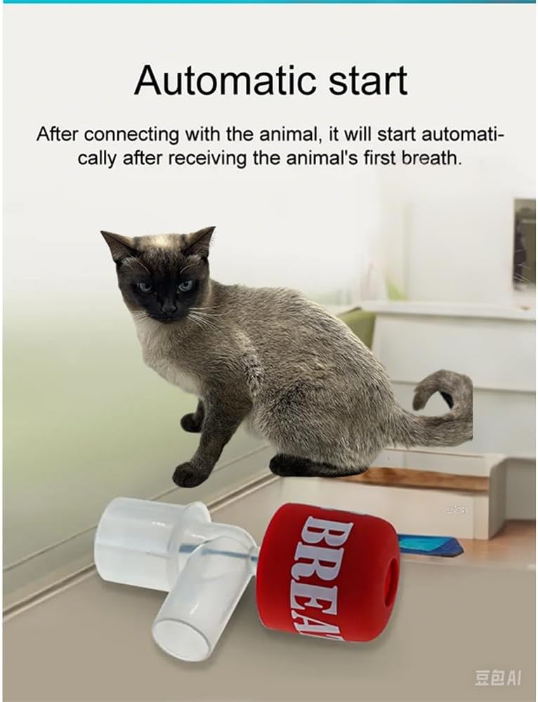 Pet Apnea Monitor, Veterinary Anesthesia Respiratory Alarm, Easy to use，Easy to Clean，Support Pets of Various Weights to use，Design Compact，Pet Hospital and Good Assistant for Veterinarians