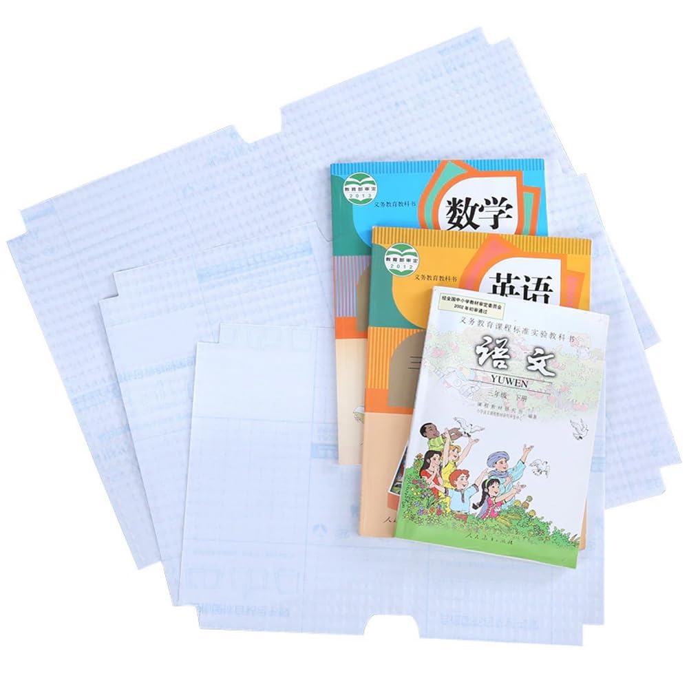 Olafur 30pcs Self Adhesive Transparent Plastic Book Cover Textbook Cover Book Protective Cover for Student Book Wrapper Notebook Protector A4 Book Cover Paper Sticker Book Film (30)