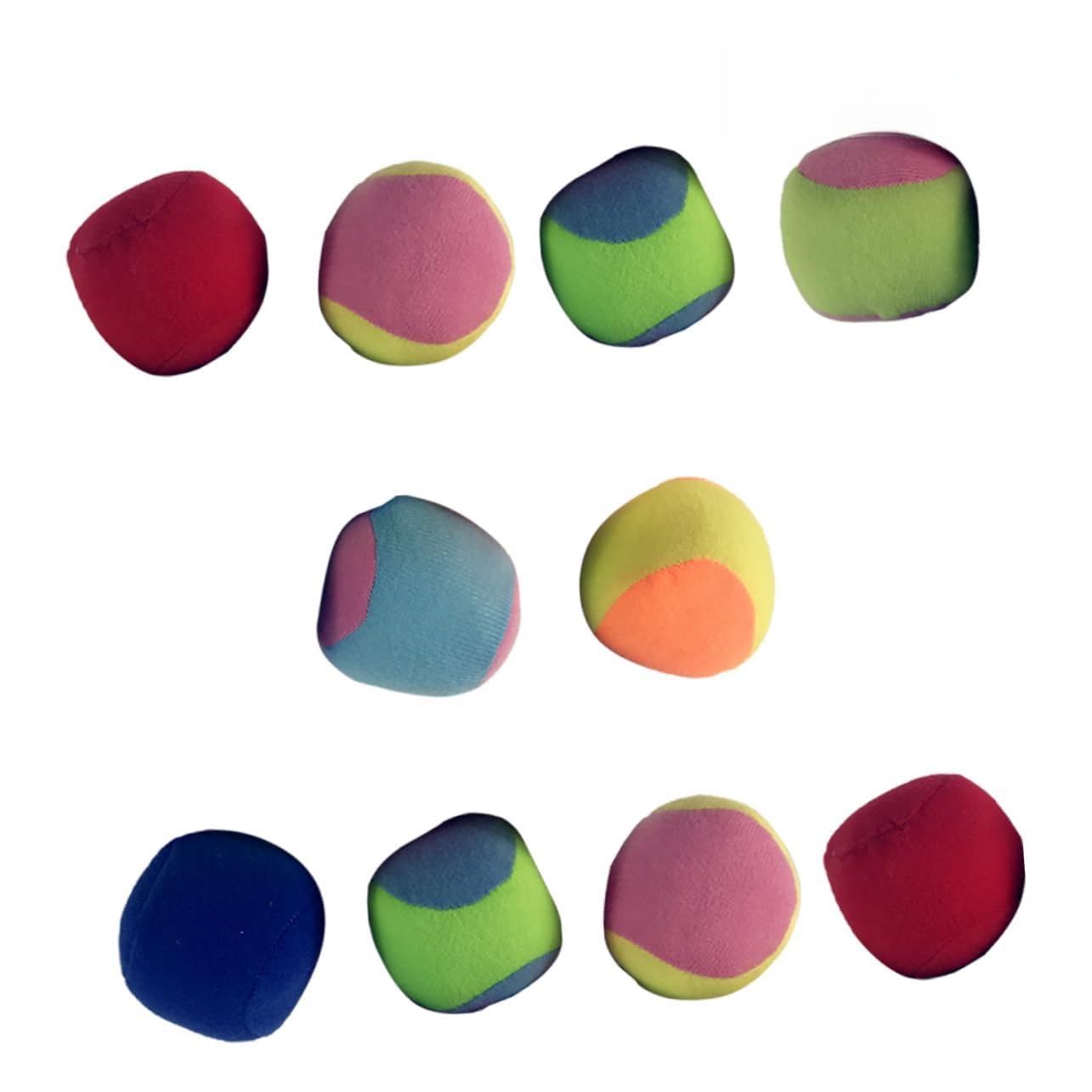 BESPORTBLE 10pcs Boys and Girls Outdoor Suction Cup Ball Set Sticky Catch Ball Toy Safe Fun for Family Play Random