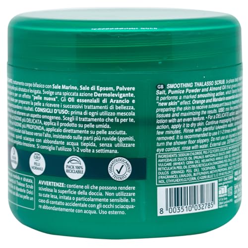 Geomar | Thalasso Scrub Corpo Dermolevigante, Effetto Pelle Nuova, Con Sale Marino, Sale Di Epsom E Olio Di Mandorla, Made In Italy, 600 G - 3