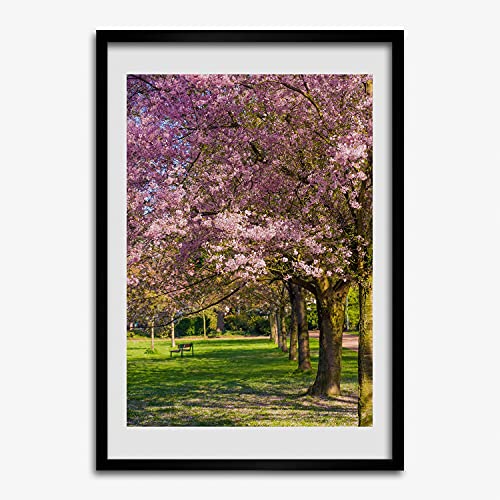 Cadre MDF 50x70 cm Tulup Cerisiers pour tableau déco