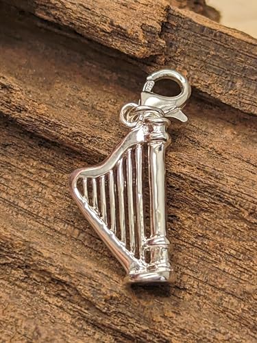Arpa irlandesa de plata para personalizar pulseras y renovar tu colección de joyas 5