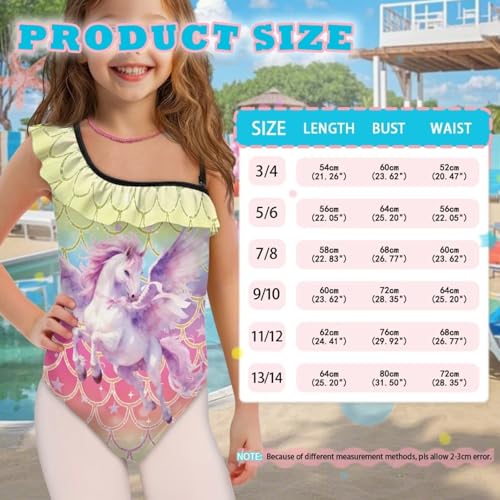 Image of Yzaoxia Girls One Piece Swimsuits Bathing Suit for Kids Swimwear 3-14Y