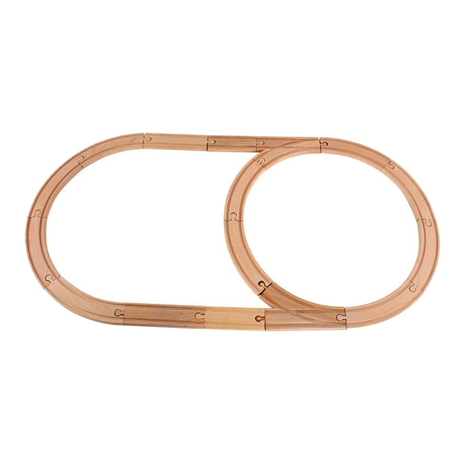 Wooden Track Railway Toys Kids DIY Train Track Accessories 4-image-30