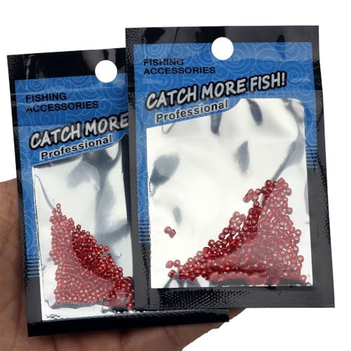 200 piezas de cuentas de vidrio para pesca 1.5mm/2mm miniatura 6